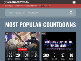 'yourcountdown.to' screenshot