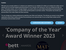 'iris.co.uk' screenshot