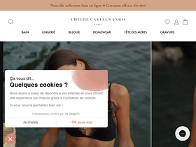 Chichi Castelnango homepage screenshot