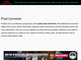 'pixelto.net' screenshot