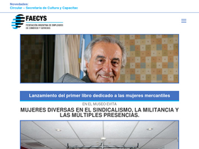 'faecys.org.ar' screenshot