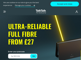 'talktalk.co.uk' screenshot