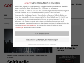 'concerti.de' screenshot