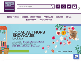 'bramptonlibrary.ca' screenshot