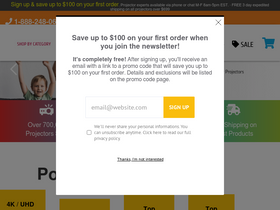 'projectorpeople.com' screenshot