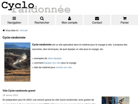 'cyclo-randonnee.fr' screenshot