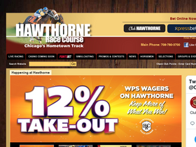 'hawthorneracecourse.com' screenshot