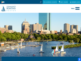 'community-boating.org' screenshot