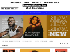 'thebluesproject.co' screenshot
