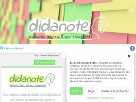 'didanote.it' screenshot