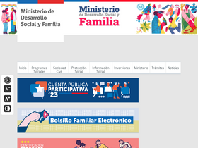 'ministeriodesarrollosocial.gob.cl' screenshot