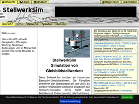 'stellwerksim.de' screenshot