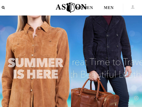 Astonleather homepage screenshot