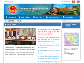 'soxaydung.thaibinh.gov.vn' screenshot