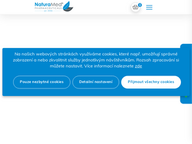 'naturamed.cz' screenshot