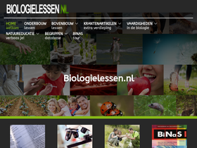 'biologielessen.nl' screenshot