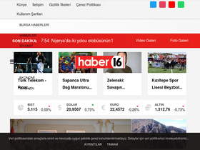 'haber16.com' screenshot