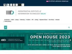 'iiitd.ac.in' screenshot