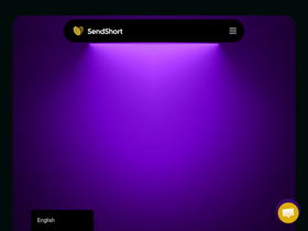 Screenshot of sendshort.ai