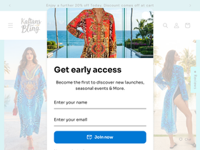 kaftans that bling homepage screenshot