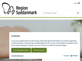 'regionsyddanmark.dk' screenshot