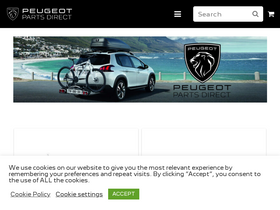 'peugeotpartsdirect.co.uk' screenshot