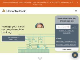 'mercbank.com' screenshot