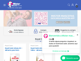 'mistermascotas.com.mx' screenshot