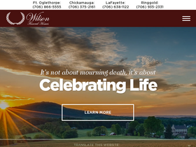 'wilsonfuneralhome.com' screenshot
