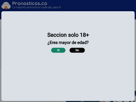 'pronosticos.co' screenshot