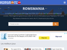 'romsmania.club' screenshot