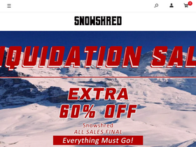 Snowshred homepage screenshot