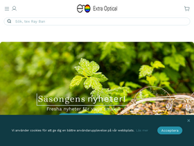 'extraoptical.se' screenshot