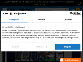 'akcio-shop.hu' screenshot
