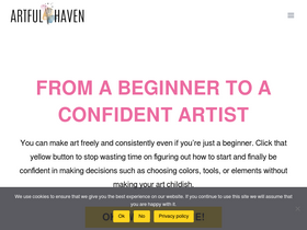 'artfulhaven.com' screenshot
