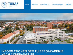 'tu-freiberg.de' screenshot