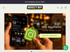 Noveltyboy homepage screenshot