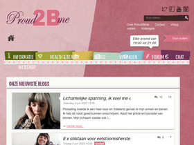 'proud2bme.nl' screenshot