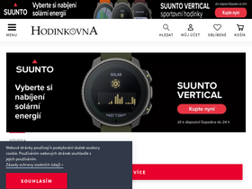 'hodinkovna.cz' screenshot