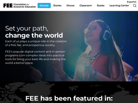 'fee.org' screenshot