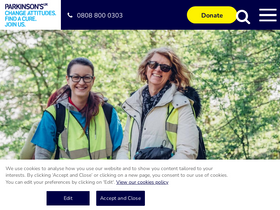 'parkinsons.org.uk' screenshot