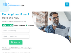 'all-usermanuals.com' screenshot