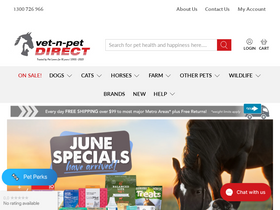 'vetnpetdirect.com.au' screenshot