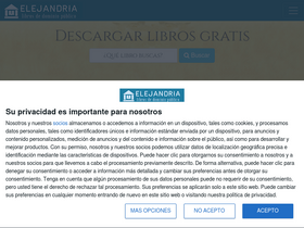 'elejandria.com' screenshot