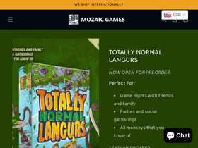 mozaicgames.com homepage screenshot