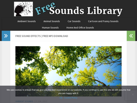 'freesoundslibrary.com' screenshot