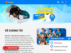 'sieupet.com' screenshot