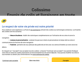 'colissimo.fr' screenshot