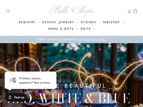 belleshops.com homepage screenshot