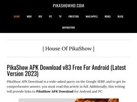 'pikashowhd.com' screenshot